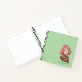 Waterverf Leaves & Tree Meisje Karakter Schets Notitieboek (Binnen)