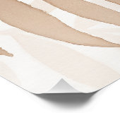 Waterverf Leaves – Zen Poster – Neutral Wall Art (Hoek)