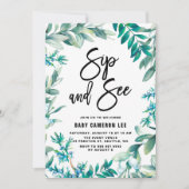 Waterverf leder en bessen baardgaas en zie kaart (Voorkant)