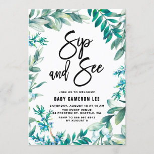 Waterverf leder en bessen baardgaas en zie kaart