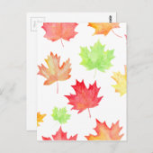 Waterverf leder patroon briefkaart (Voorkant / Achterkant)