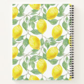 Waterverf leemons en bladeren notitieboek (Achterkant)