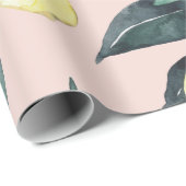 Waterverf leemons en gele naadloze patronen cadeaupapier (Rol Hoek)