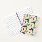 Waterverf leemons en gele naadloze patronen notitieboek (Binnen)