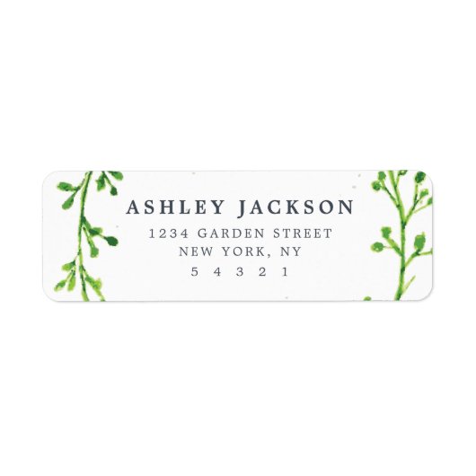 Waterverf leest etiket (Voorkant)