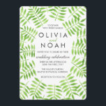 Waterverf leest kaart<br><div class="desc">Waterverf Leaves bruiloft ontwerp is gemaakt door Aubergine en Paarse. Dit ontwerp bestaat uit verse groene bladeren geschilderd in aquarel. Dit moderne ontwerp is een aanvulling op bruiloften in het vroege voorjaar die een nieuw begin verwelkomen met weelderig en groen.</div>