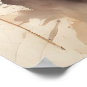 Waterverf Leeuw 5 Poster (Hoek)