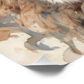 Waterverf Leeuw 6 Perfect Poster (Hoek)