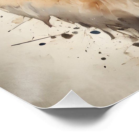 Waterverf Leeuw nr. 4 Perfect Poster (Hoek)