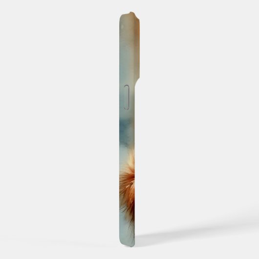 Waterverf Leeuw op de Savannah   iPhone Hoesje (Rechterkant)