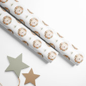 Waterverf Leeuw & Zon - Neutraal - Safari Animal Cadeaupapier