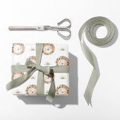 Waterverf Leeuw & Zon - Neutraal - Safari Animal Cadeaupapier