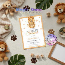 Waterverf Leeuwenwelp Jungle Safari Gouden Pootafd