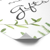 Waterverf lef Kaarten en cadeaubonnen Poster (Hoek)