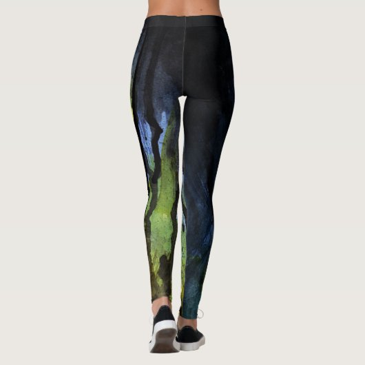 Waterverf Leggings (Achterkant)