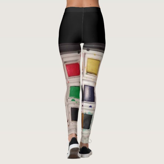 Waterverf Leggings (Achterkant)