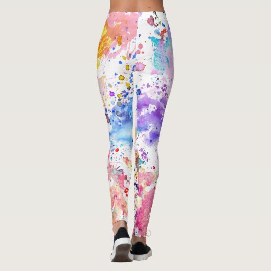 Waterverf Leggings (Achterkant)