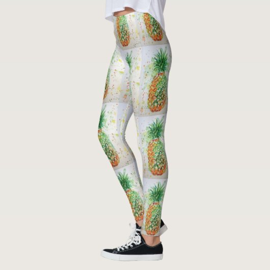 Waterverf Leggings ananas (Links)