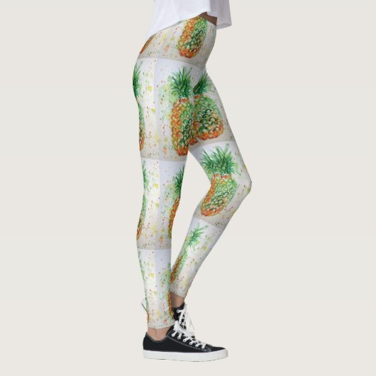 Waterverf Leggings ananas (Rechts)