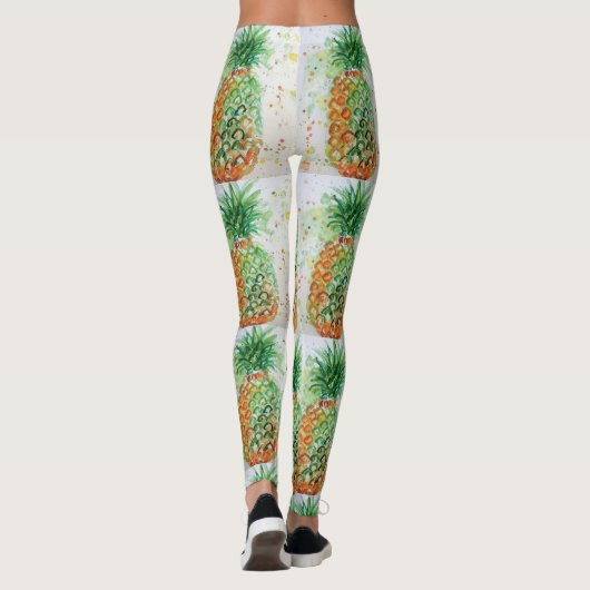 Waterverf Leggings ananas (Achterkant)