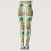 Waterverf Leggings ananas (Voorkant)
