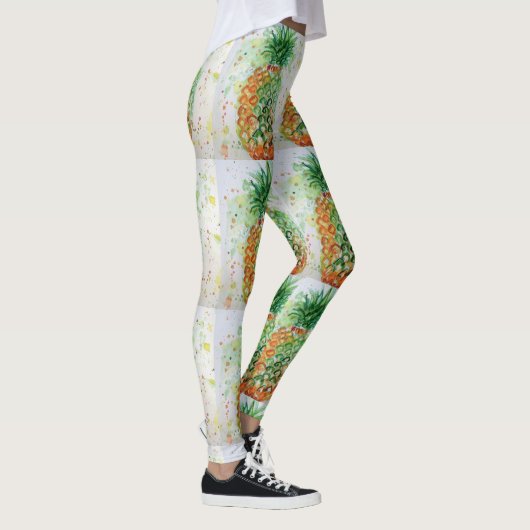 Waterverf Leggings ananas (Rechts)