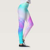 Waterverf Leggings Sky Blue Paars (Rechts)