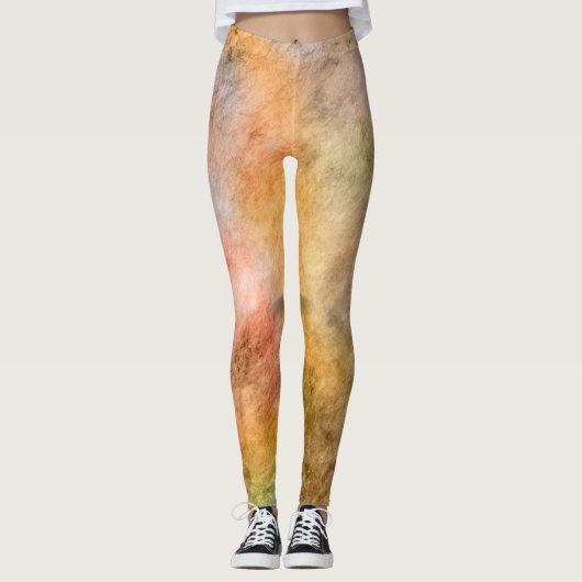 Waterverf Leggings voor lentestijl (Voorkant)