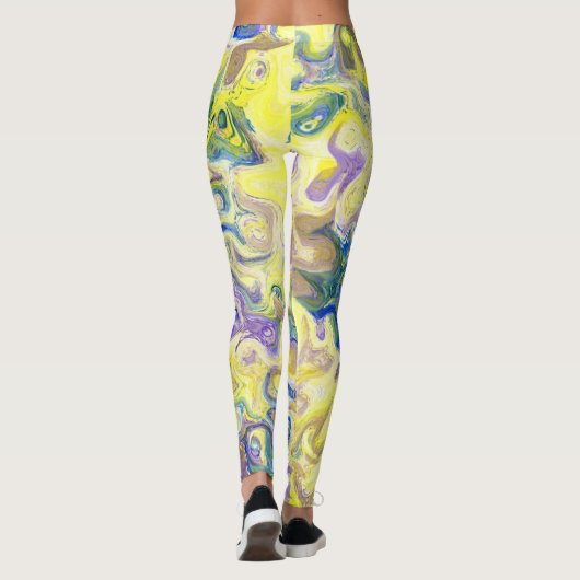 Waterverf Leggings voor vrouwen die van kleur houd (Achterkant)