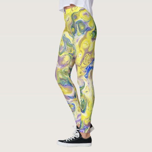 Waterverf Leggings voor vrouwen die van kleur houd (Links)