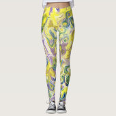 Waterverf Leggings voor vrouwen die van kleur houd (Voorkant)
