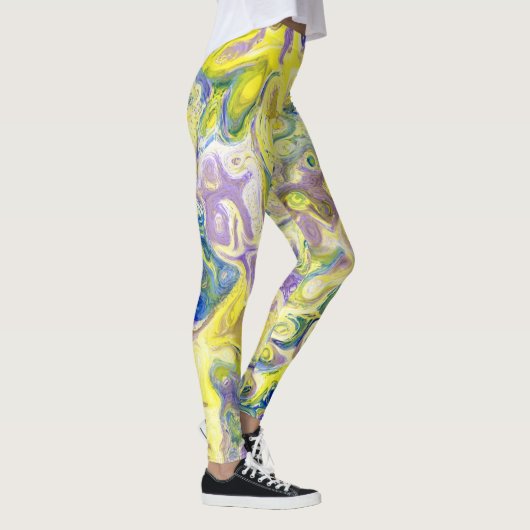 Waterverf Leggings voor vrouwen die van kleur houd (Rechts)