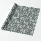 Waterverf Leisteengrijs Botanische Eucalyptusblade Cadeaupapier (Uitgerold)
