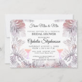 Waterverf lekt in Roos roze en muve Kaart (Voorkant)