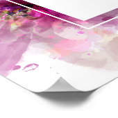 Waterverf Lelies 40e Verjaardag Welkomstbord Poster (Hoek)