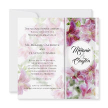 Waterverf Lelies die naar de sterren kijken