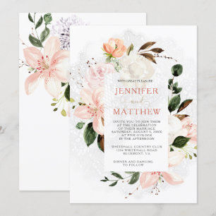 Waterverf lelies, Rozen, pioenen, magnolia's Kaart