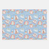 Waterverf lelijke kerst truien inpakpapier (Voorkant 3)