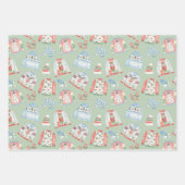 Waterverf lelijke kerst truien inpakpapier (Voorkant 2)