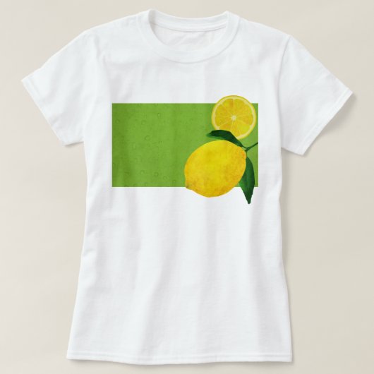 Waterverf Lemon 14 T-shirt (Design voorkant)