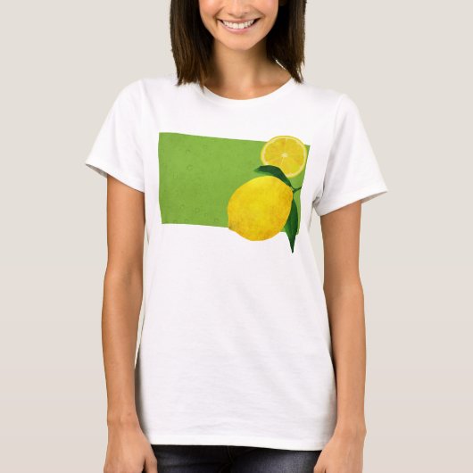 Waterverf Lemon 14 T-shirt (Voorkant)