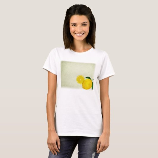 Waterverf Lemon 18 T-shirt (Voorkant volledig)