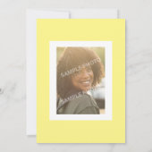 Waterverf Lemon 20e Verjaardag Fotofeestje Kaart (Achterkant)