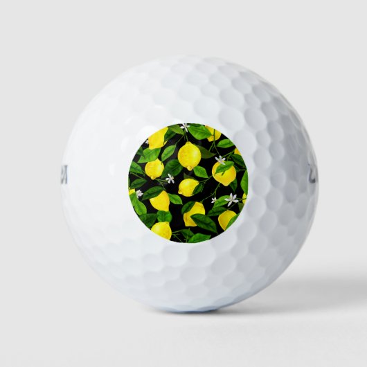 Waterverf Lemon 2 Golfballen (Voorkant)