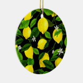 Waterverf Lemon 2 Keramisch Ornament (Rechts)