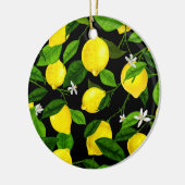 Waterverf Lemon 2 Keramisch Ornament (Links)