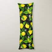 Waterverf Lemon 2 Lichaamskussen (Achterkant (Verticaal))