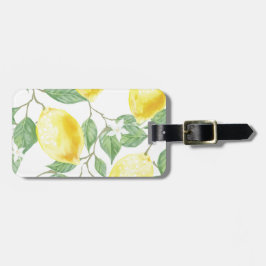 Waterverf Lemon Bagagelabel