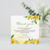 Waterverf Lemon Bedankt Opmerking (Staand voorkant)