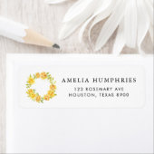 Waterverf Lemon Blossom Wreath Summer Wedding La Etiket (Insitu)